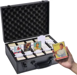 Premium Trading Card Storage Box Holds 3750 Cards with Adjustable Dividers and Durable Acid-Free Plastic, Ideal for MTG, TCG, Sports Cards