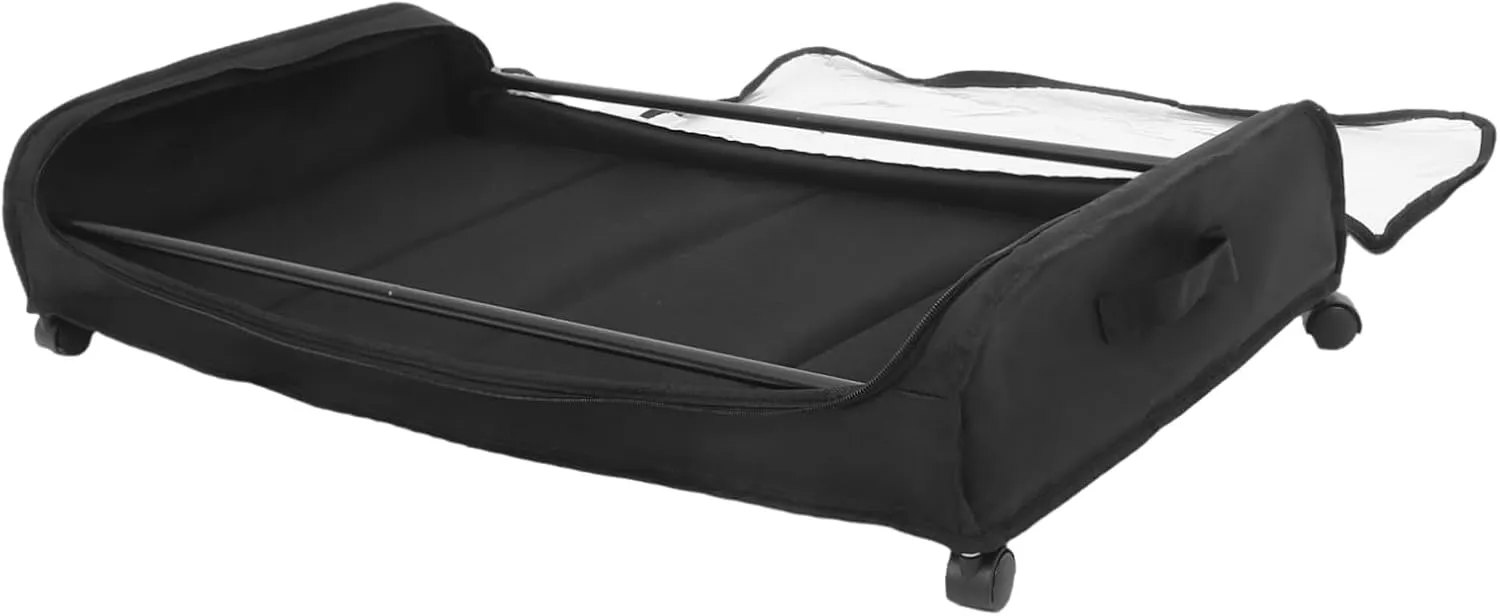 PRETYZOOM Under Bed Storage Bin with Wheels Capacity Organizer for Clothes and Sundries Dustproof and Bedding Storage for Dorms and Homes