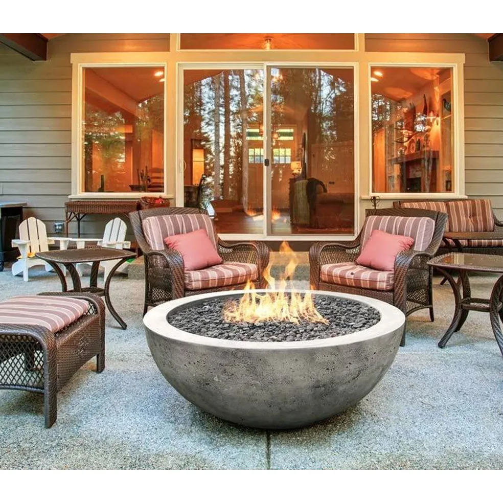 Prism Hardscapes Moderno 4 | 48" Concrete Fire Bowl