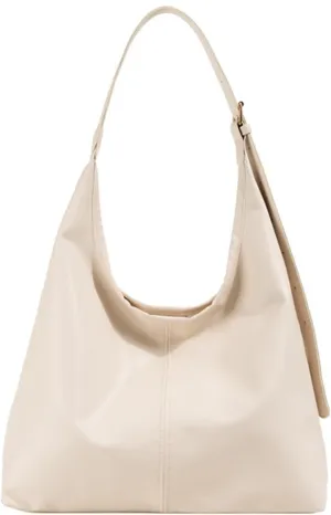 PU Bag Large Capacity Tote Bag Women's Bag Shoulder Bag(White)