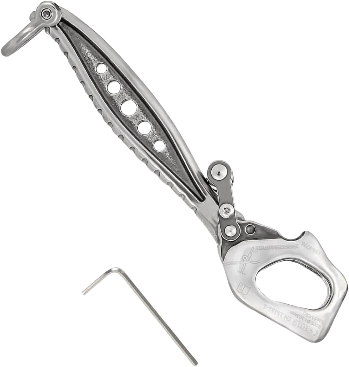 Rappel Gear Downhill Equipment Rescuing Device Climbing Descender for Rock Climbing Rappelling Climbing Downhill