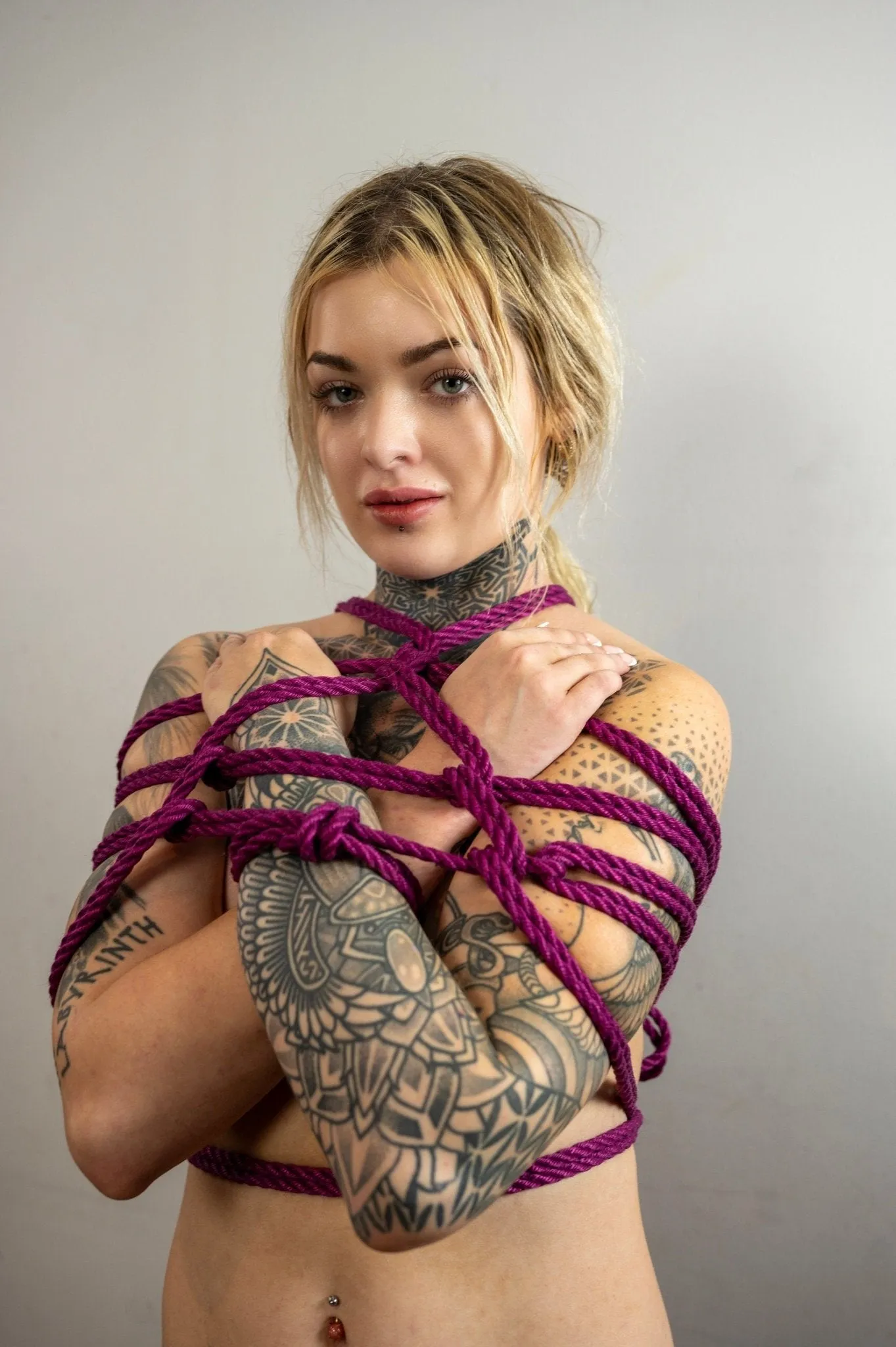 Raspberry Pink Jute Shibari Bondage Rope.