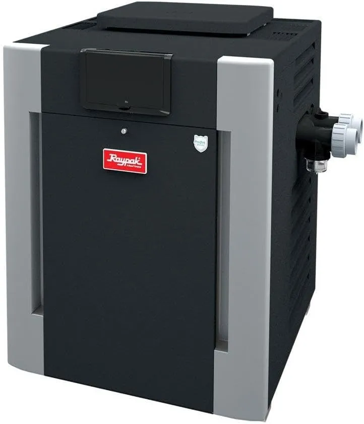 Raypak P-R266-A-EP-C Digital Propane Pool Heater, 266 BTU