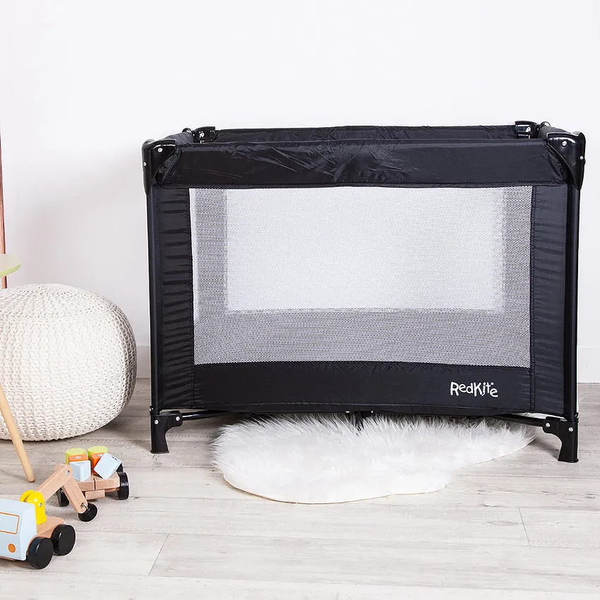 Redkite Sleep Tight Travel Cot Black