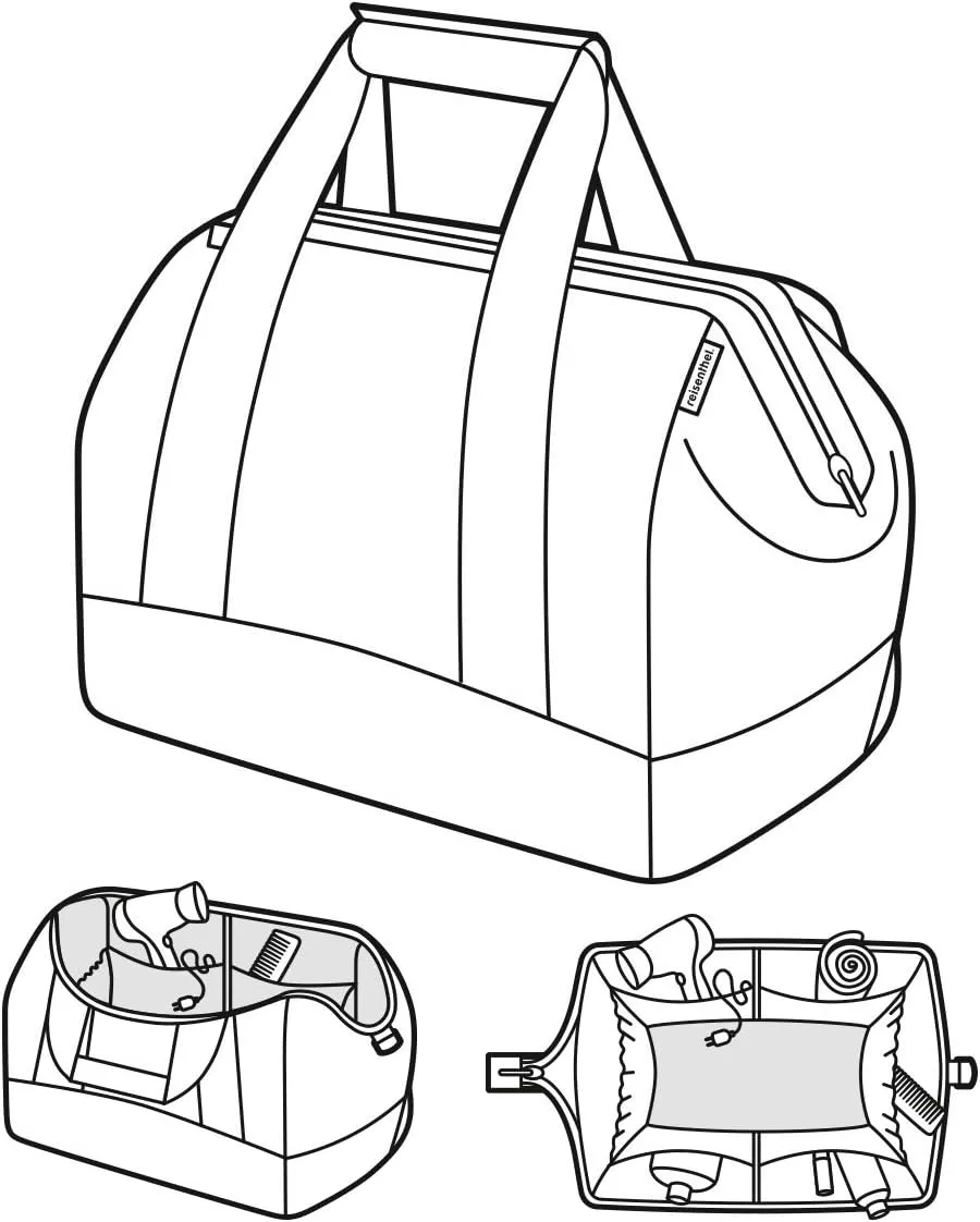 reisenthel allrounder M - travel bag with large opening, zipper, cabin luggage