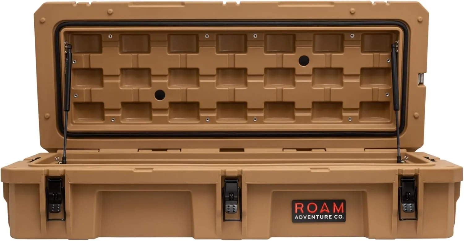 ROAM Rugged Cargo Box - Heavy Duty Roof-Mounted Storage Case, Lockable Waterproof Camping Gear Organizer, Truck Bed Storage Bin, Adventure Ready Overland Gear for Off-Road Travel