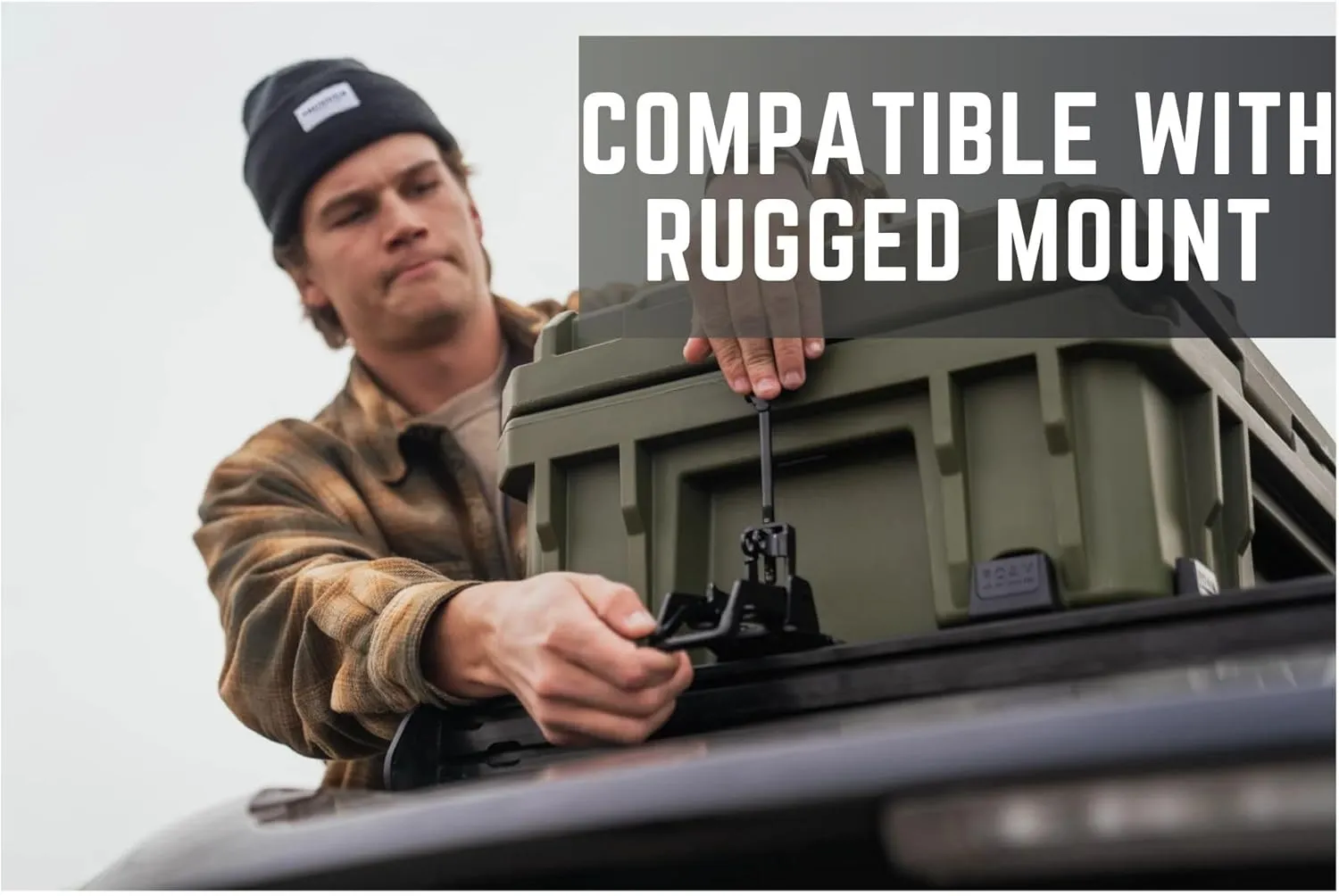 ROAM Rugged Cargo Box - Heavy Duty Roof-Mounted Storage Case, Lockable Waterproof Camping Gear Organizer, Truck Bed Storage Bin, Adventure Ready Overland Gear for Off-Road Travel