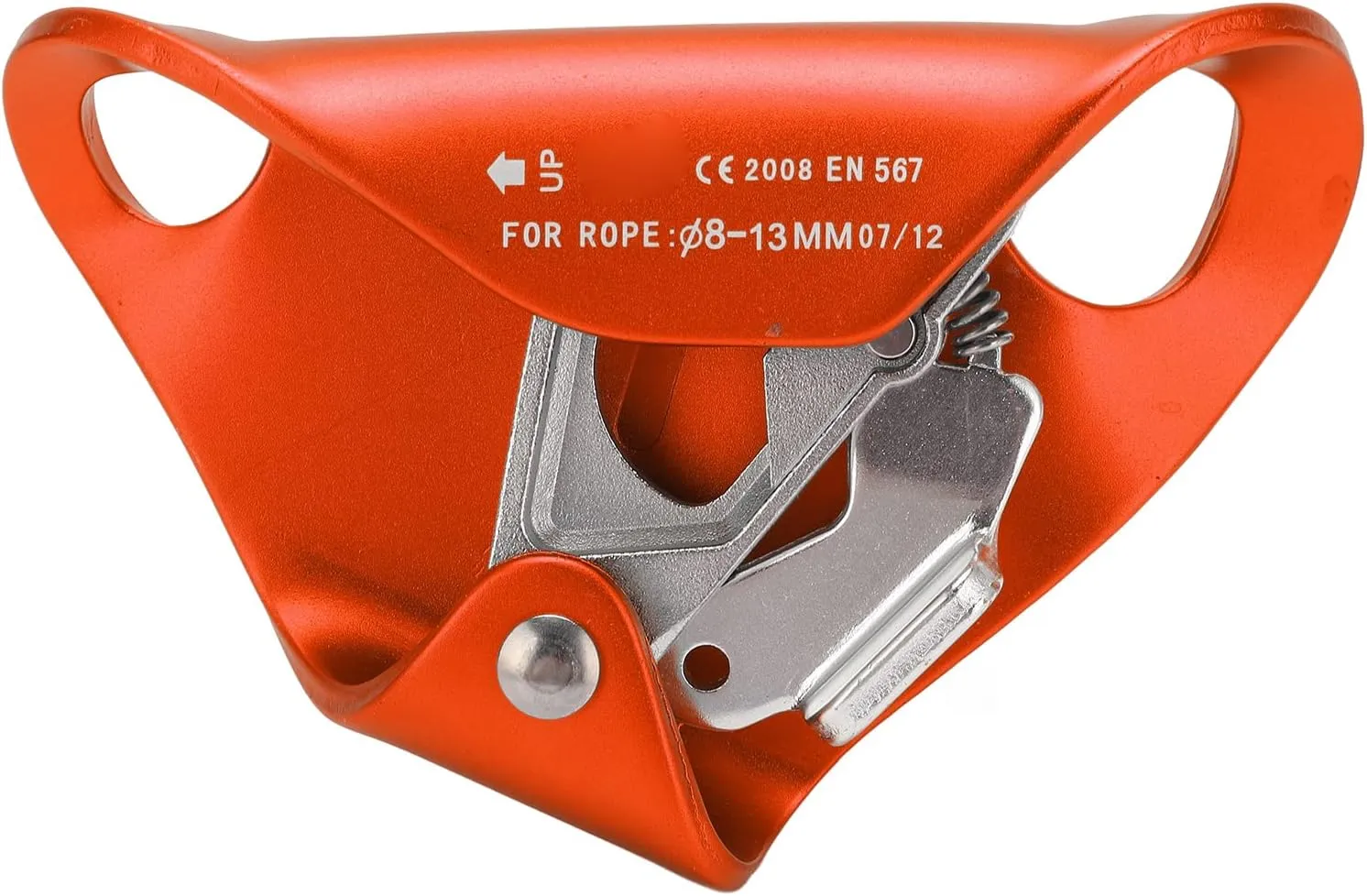Rock Climbing Chest Ascender, Large Opening High Strength Metal Automatic Climbing Stop Descender for Outdoor Sports, Aerial Work