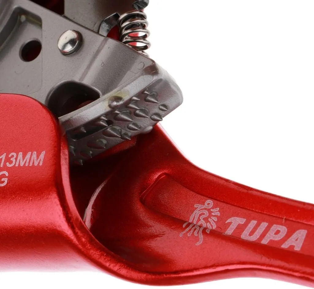 Rope Clamp for Climbing and Arborist Use, 8~13MM Rope, Red Right Hand, 22x8.6cm