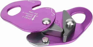 Rope Grab Descender Rappel Climbing Gear Purple for Climbing Enthusiasts and Firefighters