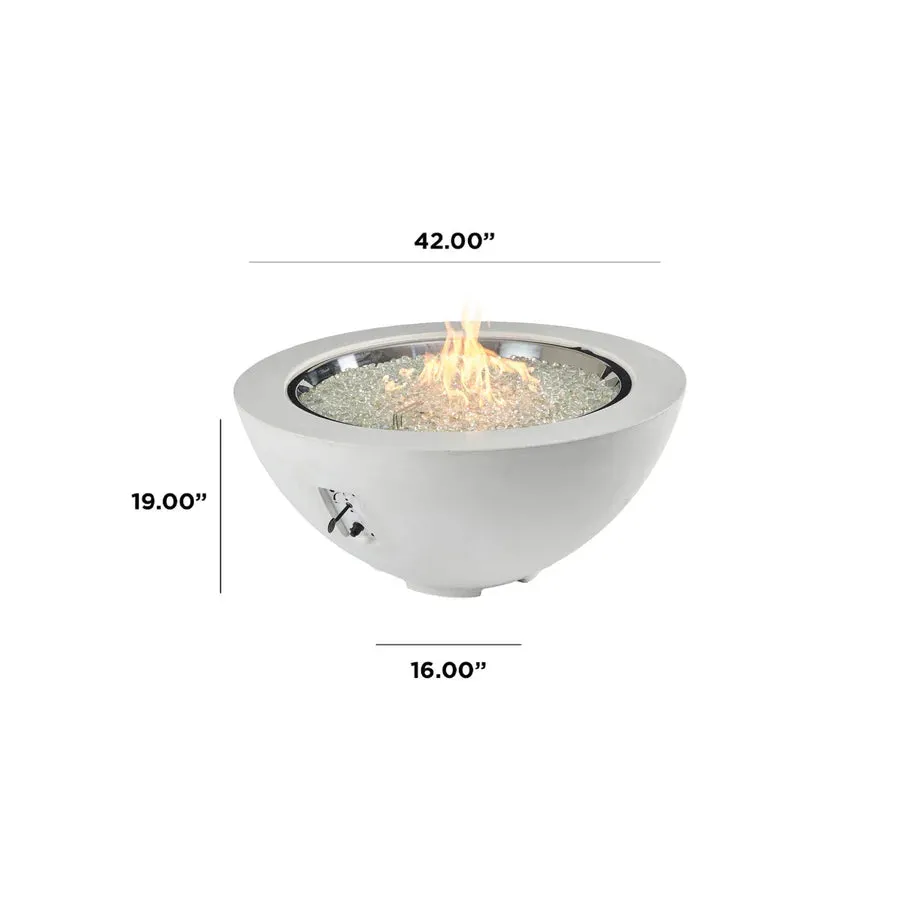 Round Gas Fire Pit Bowl The Cove 42"