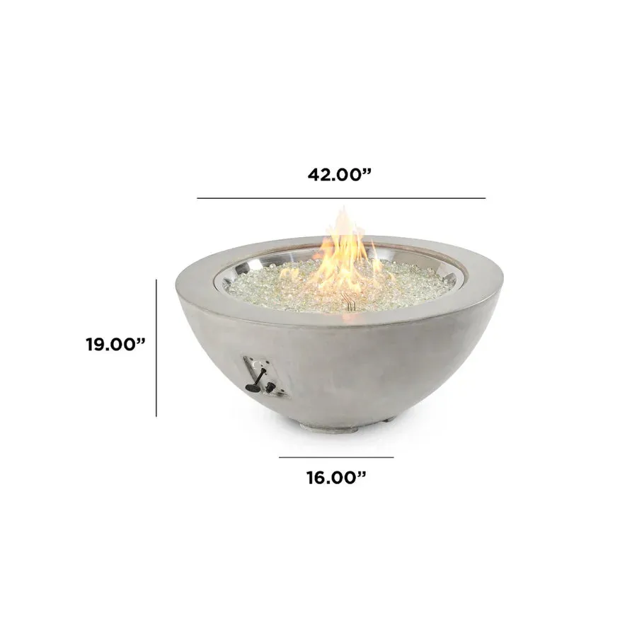 Round Gas Fire Pit Bowl The Cove 42"