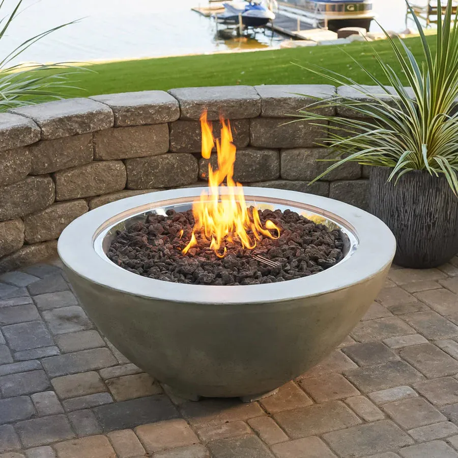 Round Gas Fire Pit Bowl The Cove 42"