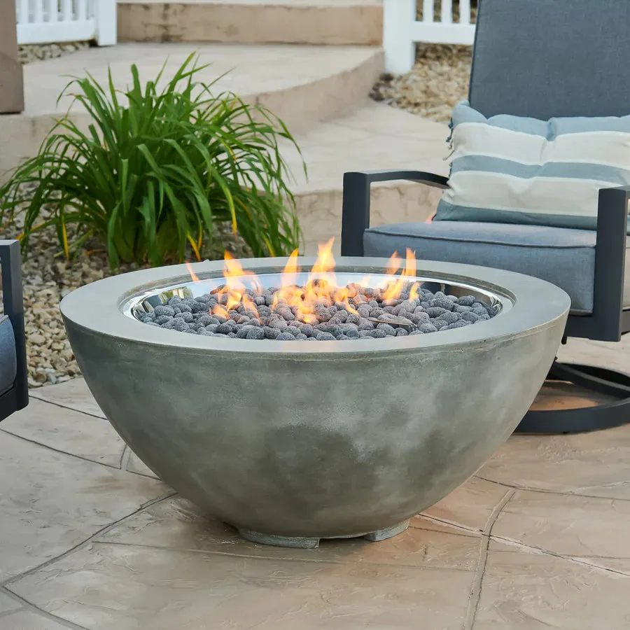 Round Gas Fire Pit Bowl The Cove 42"