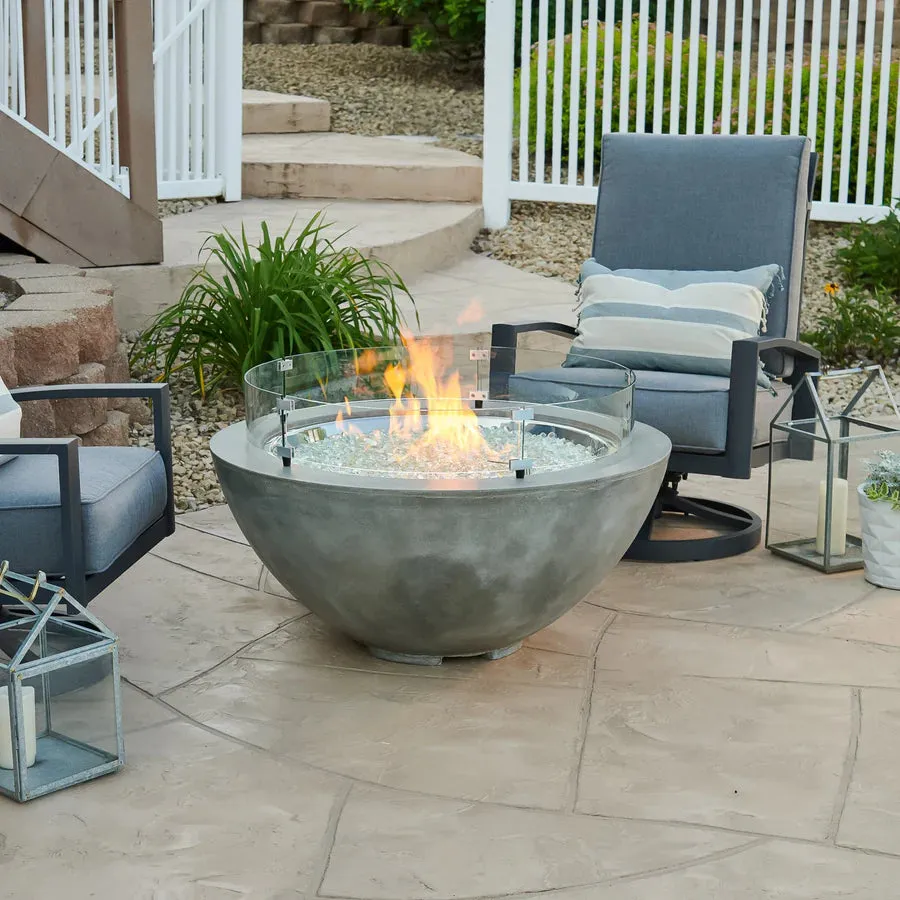 Round Gas Fire Pit Bowl The Cove 42"