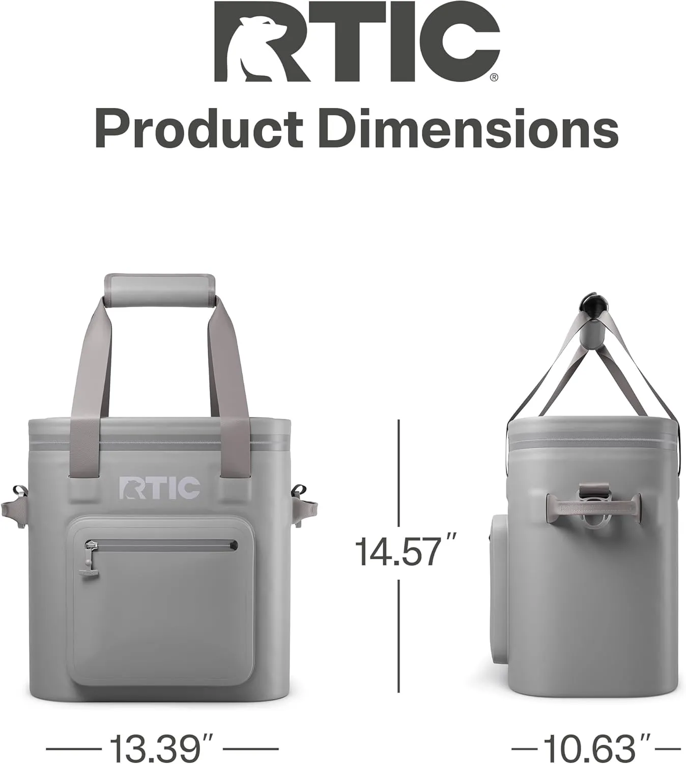 RTIC 20 Can Ultra-Tough Soft Cooler Pro, Insulated, Waterproof, Leak Proof, Portable Floating Bag for Beverage, Drink, Lunch, Outdoor, Beach, Car,Camping, Picnic, Fishing, Boat