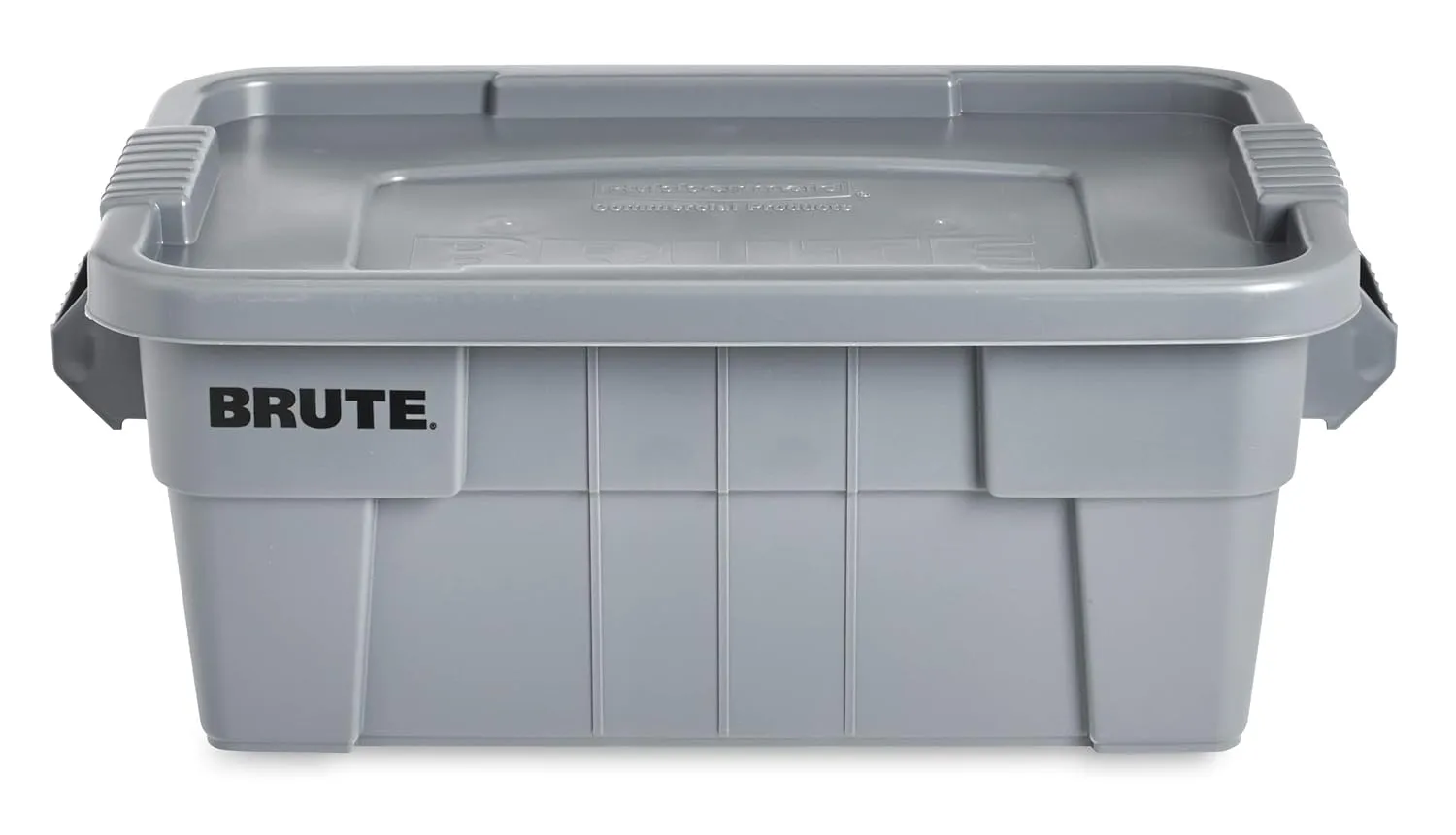 Rubbermaid Commercial Products BRUTE Tote Storage Container with Lid, 14-Gallon-included, Rugged/Reusable Boxes for Moving/Storing in Garage/Basement/Attic/Jobsite/Truck/Camping, Gray
