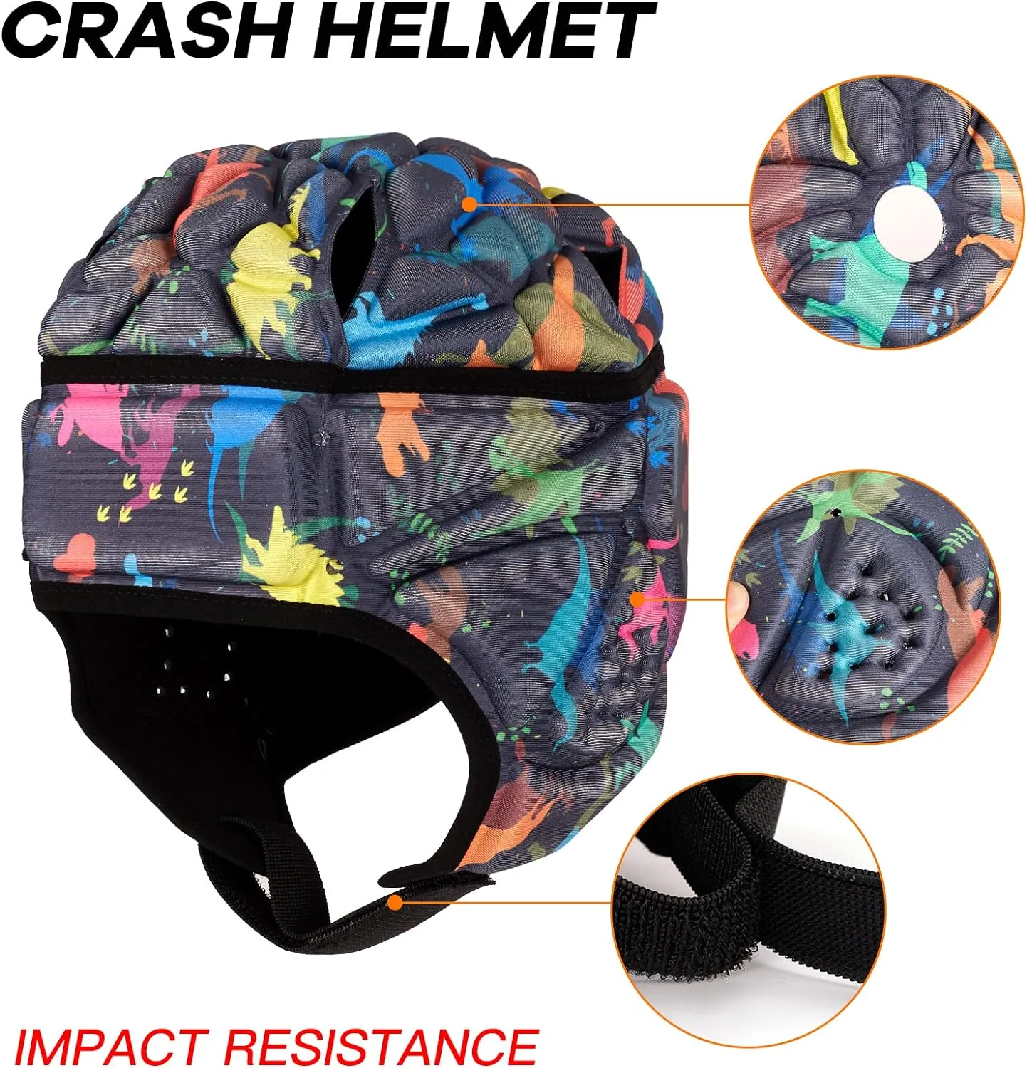 Rugby Headguards, Soft Football Helmet 7v7 Rugby Helmet Soft Padded Headgear Rugby Helmet Headguard Autism Special Needs Head Protection for Adults Kids