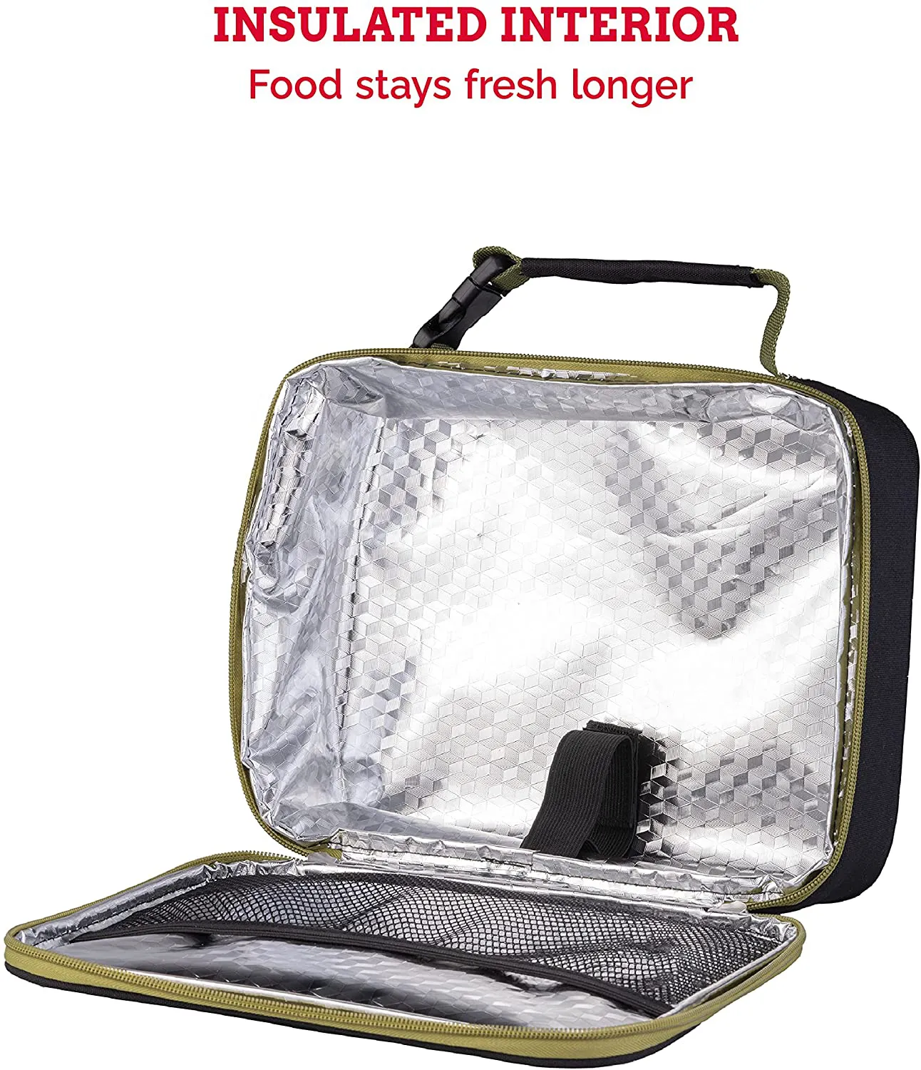 Rynx | Whiskware Insulated Soft Cooler Bag Lunch Box For School, Work And Travel, One Size, Black