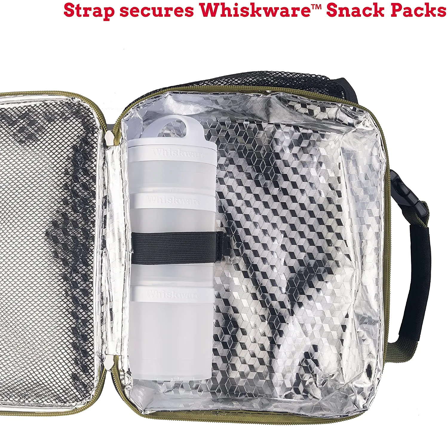 Rynx | Whiskware Insulated Soft Cooler Bag Lunch Box For School, Work And Travel, One Size, Black