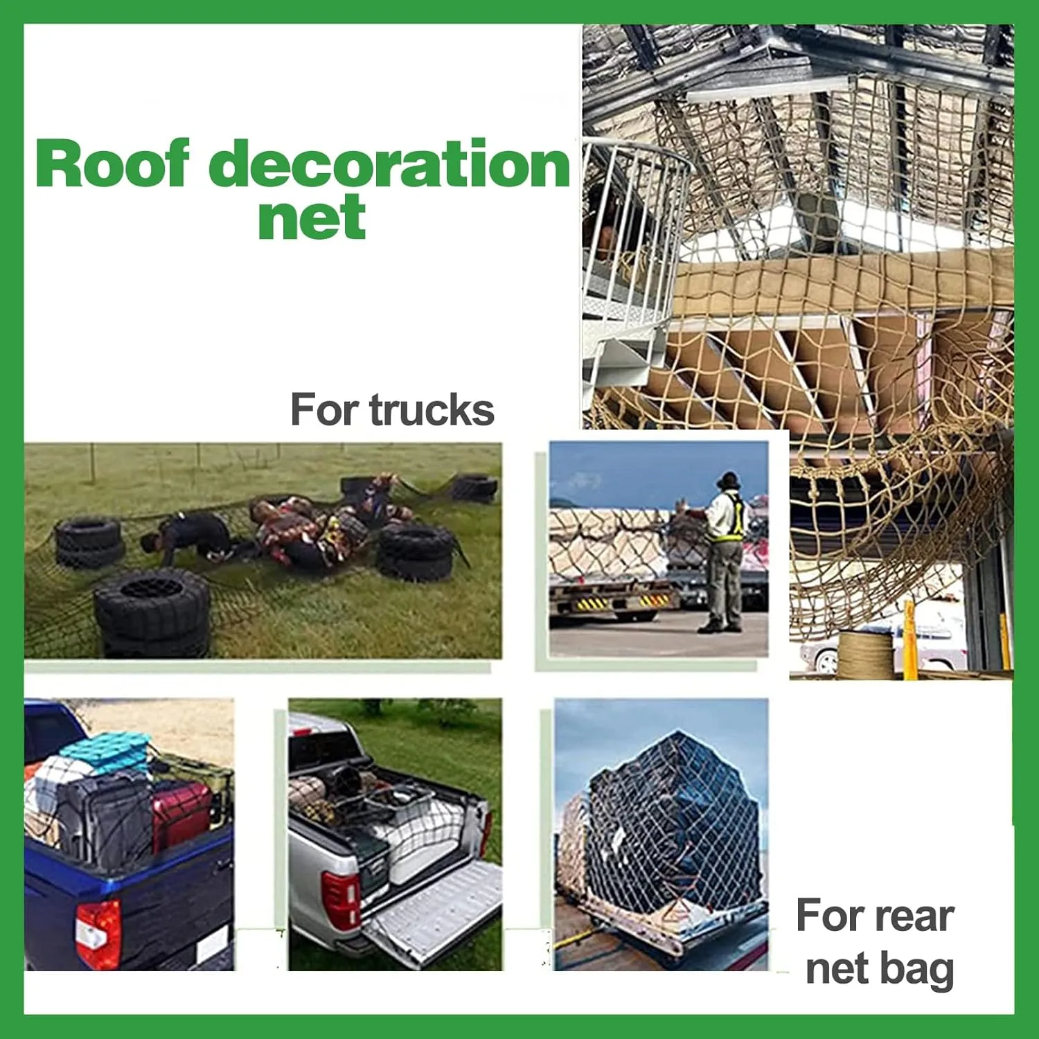 Safety Net Rope, Heavy Duty Net, Rope Climbing Net,Fence Stairs Balcony Railings Garden Playground Protection Playground Play Safety Net Outdoor Climbing Cargo Net(Size:3.3FTx9.8FT)