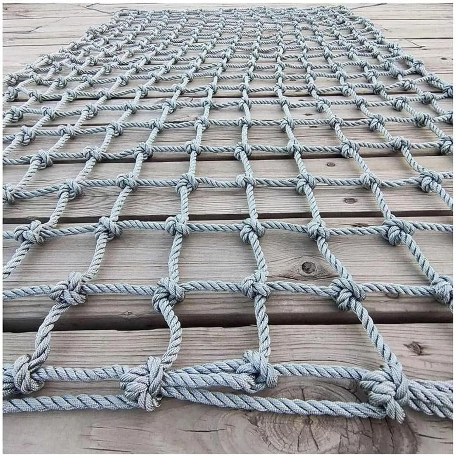 Safety Net Rope, Heavy Duty Net, Rope Climbing Net,Fence Stairs Balcony Railings Garden Playground Protection Playground Play Safety Net Outdoor Climbing Cargo Net(Size:9.8FTx9.8FT)