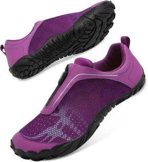 Scurtain Unisex Mens Womens Water Shoes Athletic Sports Aqua Shoes Barefoot Hiking Water Shoes Quick Dry Yoga Pool Swim Surf Beach Walking Shoes with Zipper