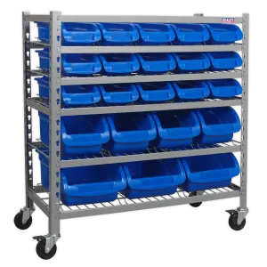 Sealey Mobile Bin Storage System 22 Bins
