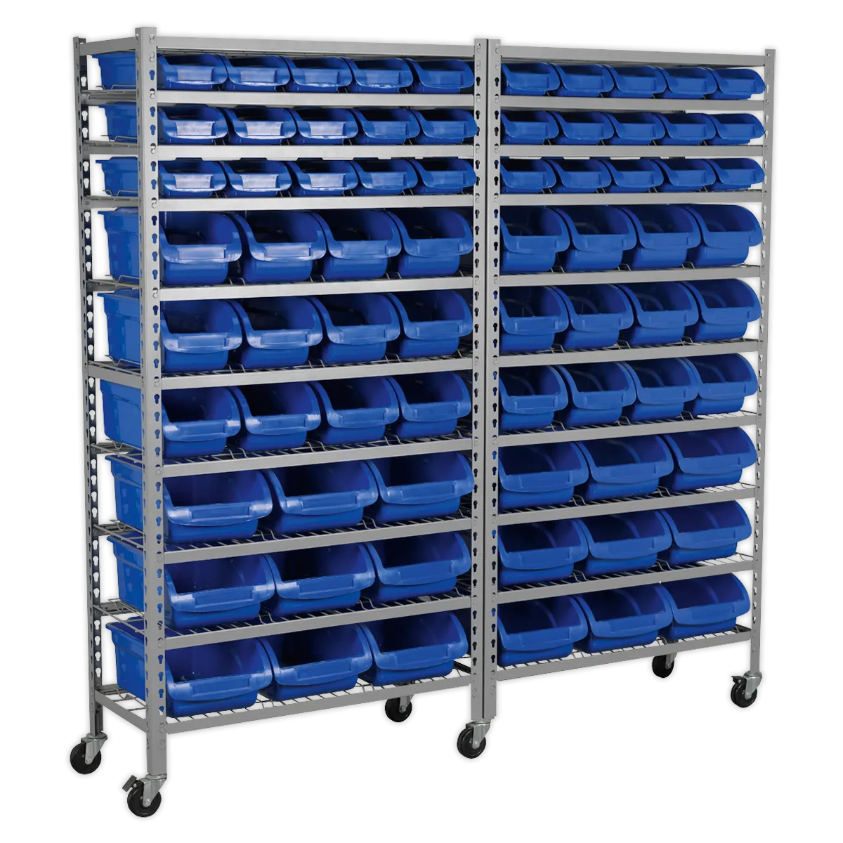 Sealey Mobile Bin Storage System 72 Bins