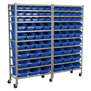 Sealey Mobile Bin Storage System 72 Bins