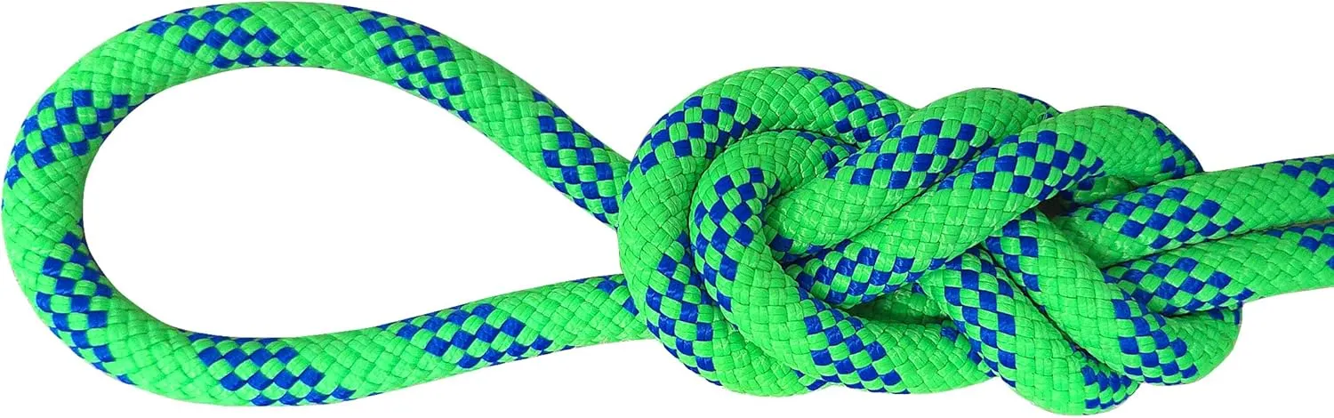 SEAMUS 8mm (5/16in) Prusik Accessory Cord 15M (50ft) UIAA Rock Climbing Rope 14Kn High Tensile Strength Rock Climbing Accessories Cord Double Braid Nylon Cord for Mountain Tree Climbing,Fire Rescue