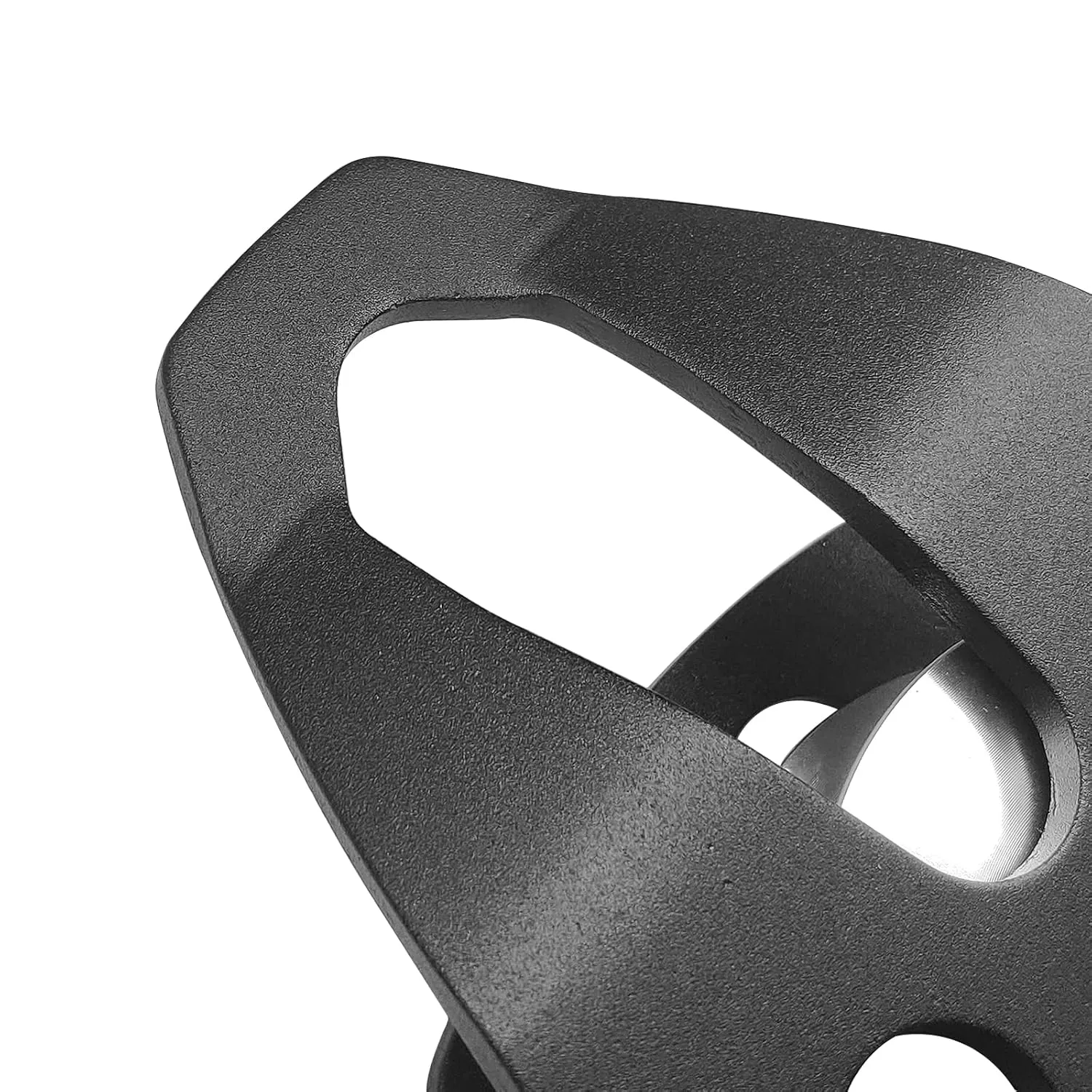 SEPEAK 30kN Large Rescue Pulley Sheave with Swing Plate CE UIAA, Portable Outdoor Climbing Pulley for Backyard Zipline,Climbing&Rock Rescue Lifting,Fits Rope up to 16 mm/Holds Up to 6750lbs,Black