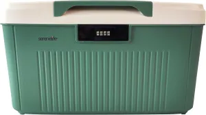 SereneLife Lockable Storage Container Bin, 6.5 Gallon Capacity Heavy Duty Storage Box with Combination Lock, Green