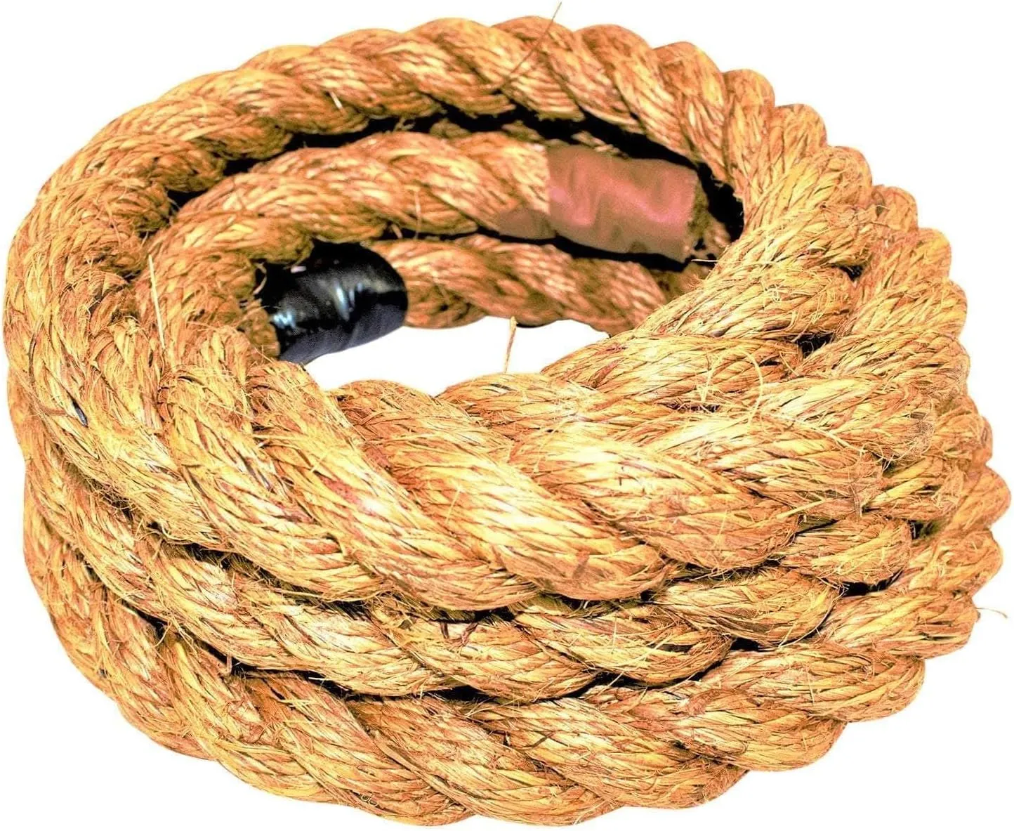 SGT KNOTS Twisted Manila Rope - Natural 3 Strand Fiber Hemp Rope for Indoor and Outdoor Use - Multipurpose Manila Rope for Crafts, DIY Projects, Home Decorating, Climbing - 1.25 in x 10 ft