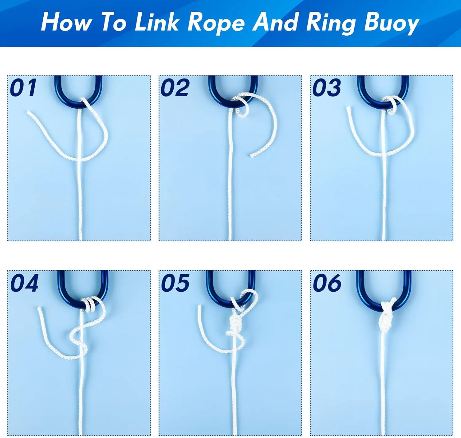 Shappy Water Floating Lifesaving Rope Dock Lines Boat Rope Braided Polypropylene Outdoor Throwing Lines for Life Preserver Ring Anchor Heaving Line with Spring Hook