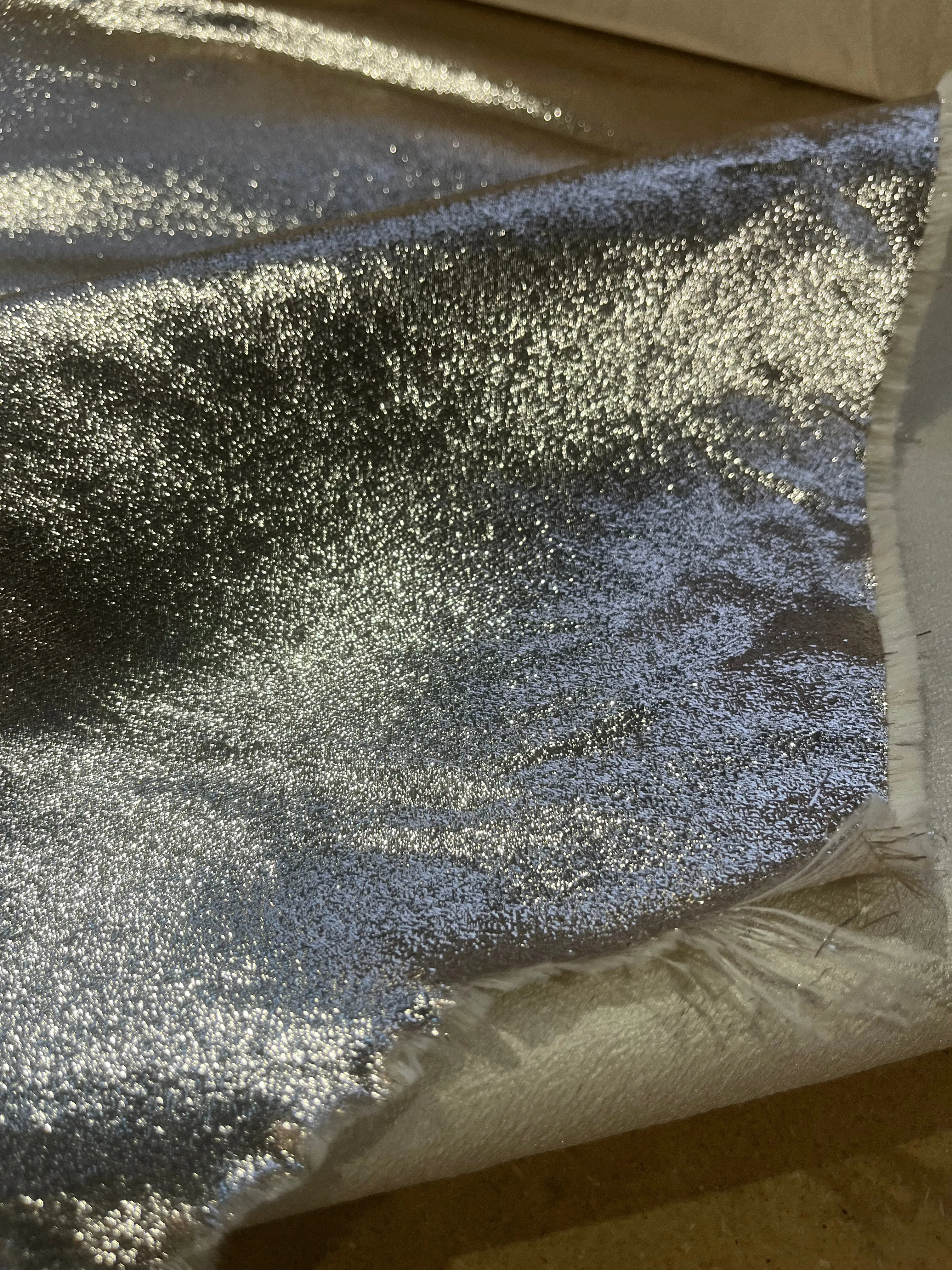 Shiny jacquard cotton/silk Valérie 020