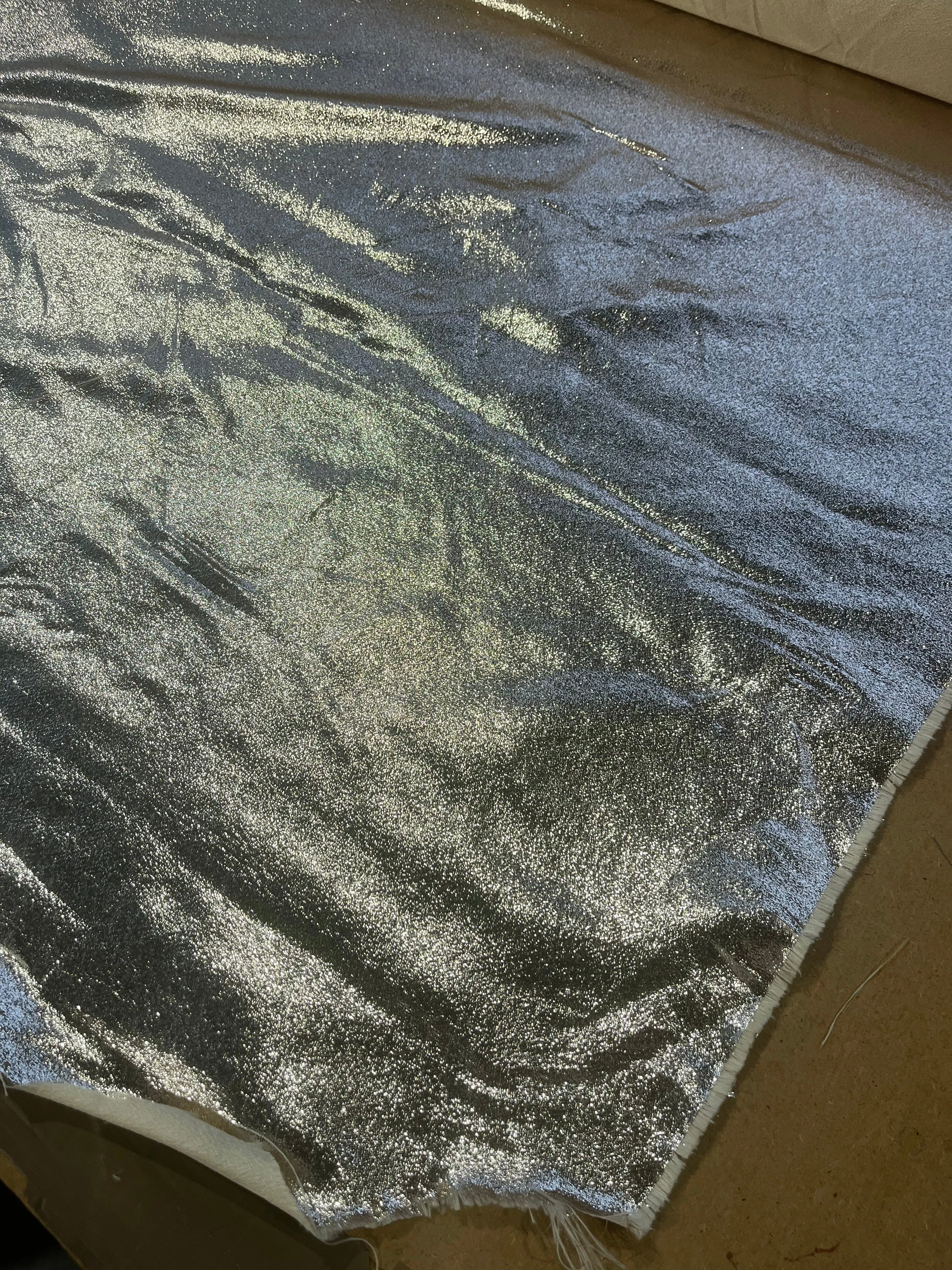 Shiny jacquard cotton/silk Valérie 020