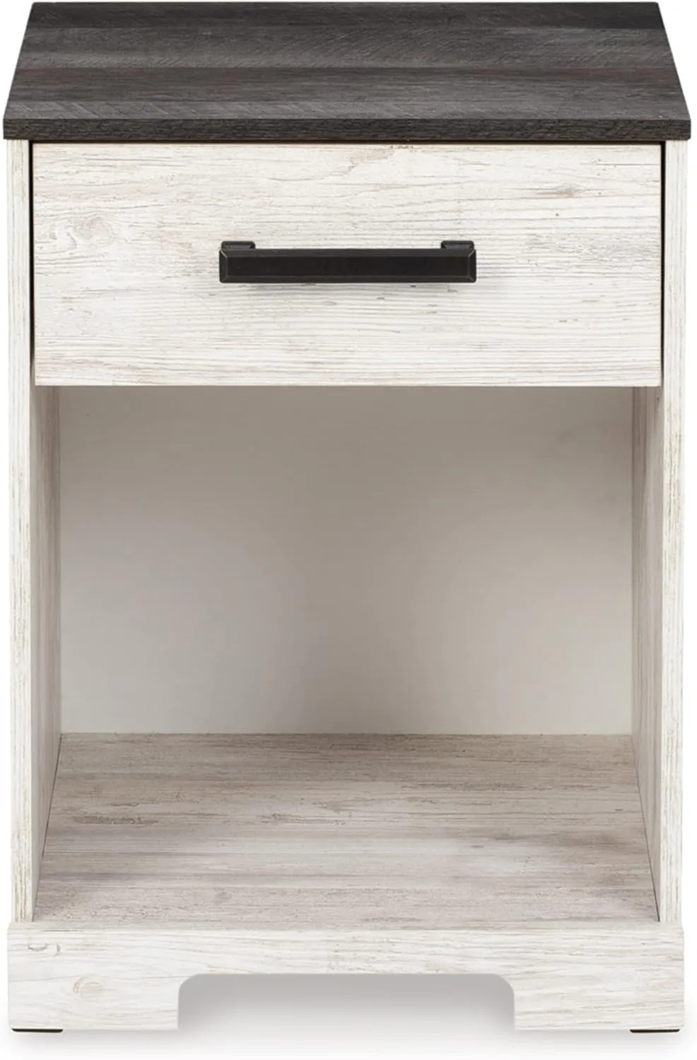 Signature Design by Ashley Shawburn 1 Drawer Night Stand Nightstand, 22.09" Tall, Whitewash & Gray