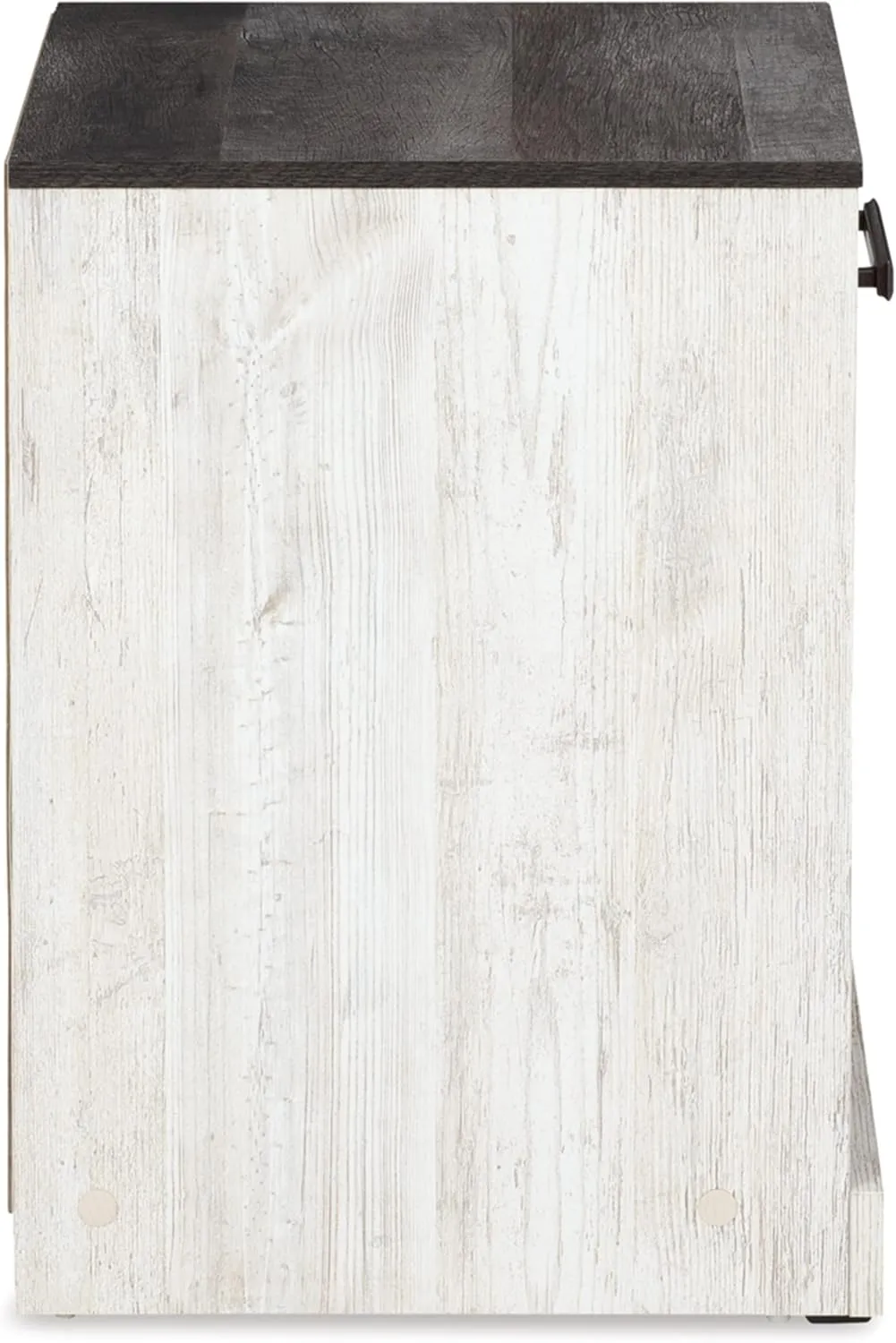 Signature Design by Ashley Shawburn 1 Drawer Night Stand Nightstand, 22.09" Tall, Whitewash & Gray