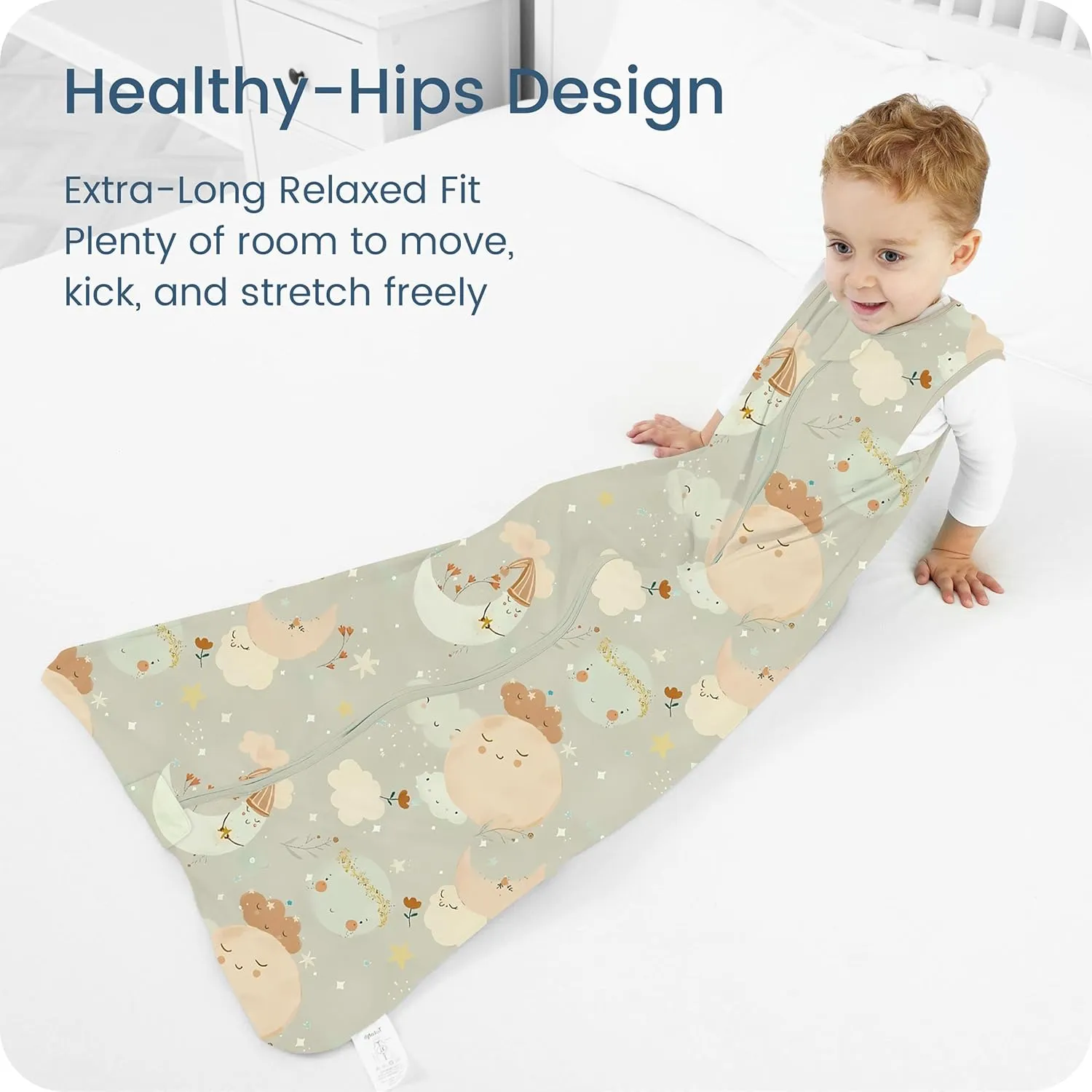 Sleep Sack 0-6 Months 2-Pack,0.5 TOG Summer Wearable Blanket with 2-Way Safe Zippers,Soft Sleeping Bag for Babies
