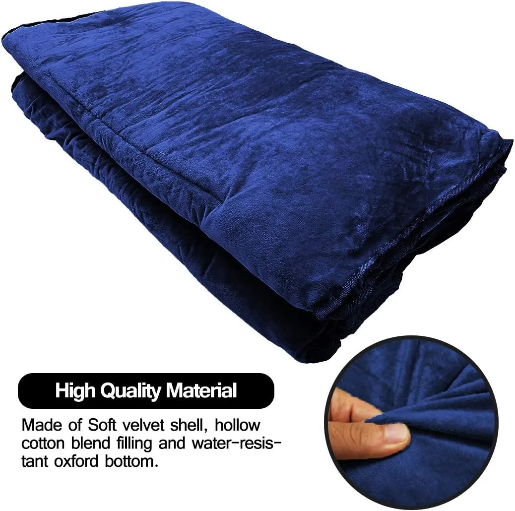 Sleeping Cot Pads (75" x 28") with Elastic Straps Portable for Outdoor & Hiking, Cotton Soft Thick Camping Cot Pad,Waterproof