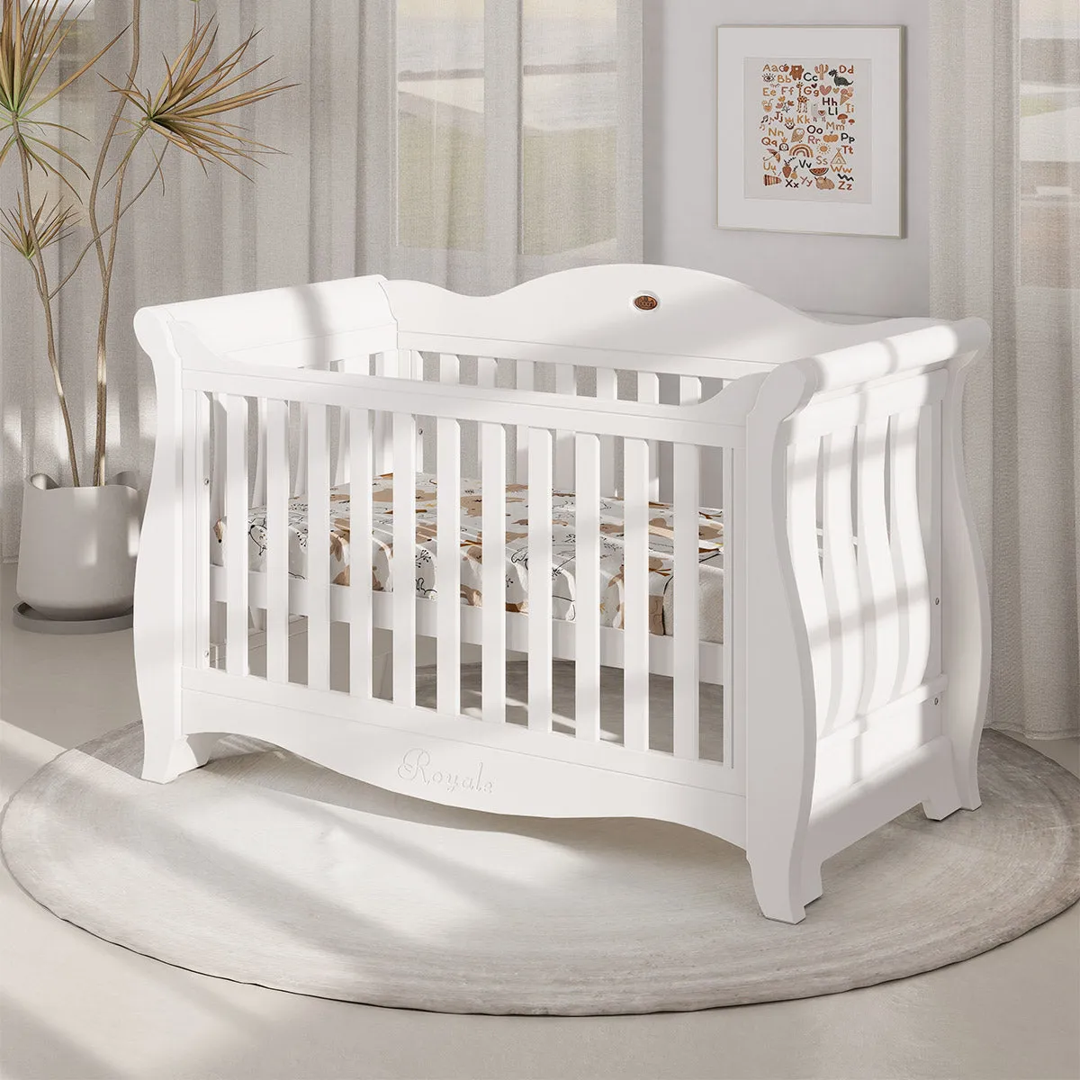 Sleigh Royale Baby Cot V23