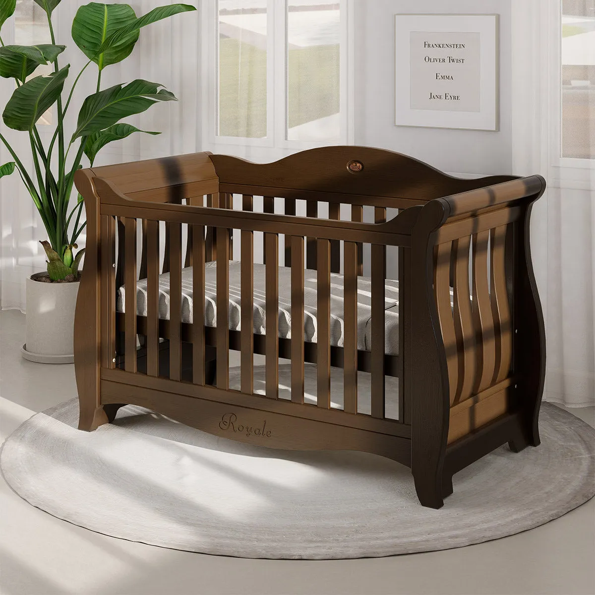 Sleigh Royale Baby Cot V23