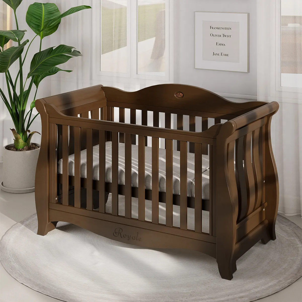 Sleigh Royale Baby Cot V23