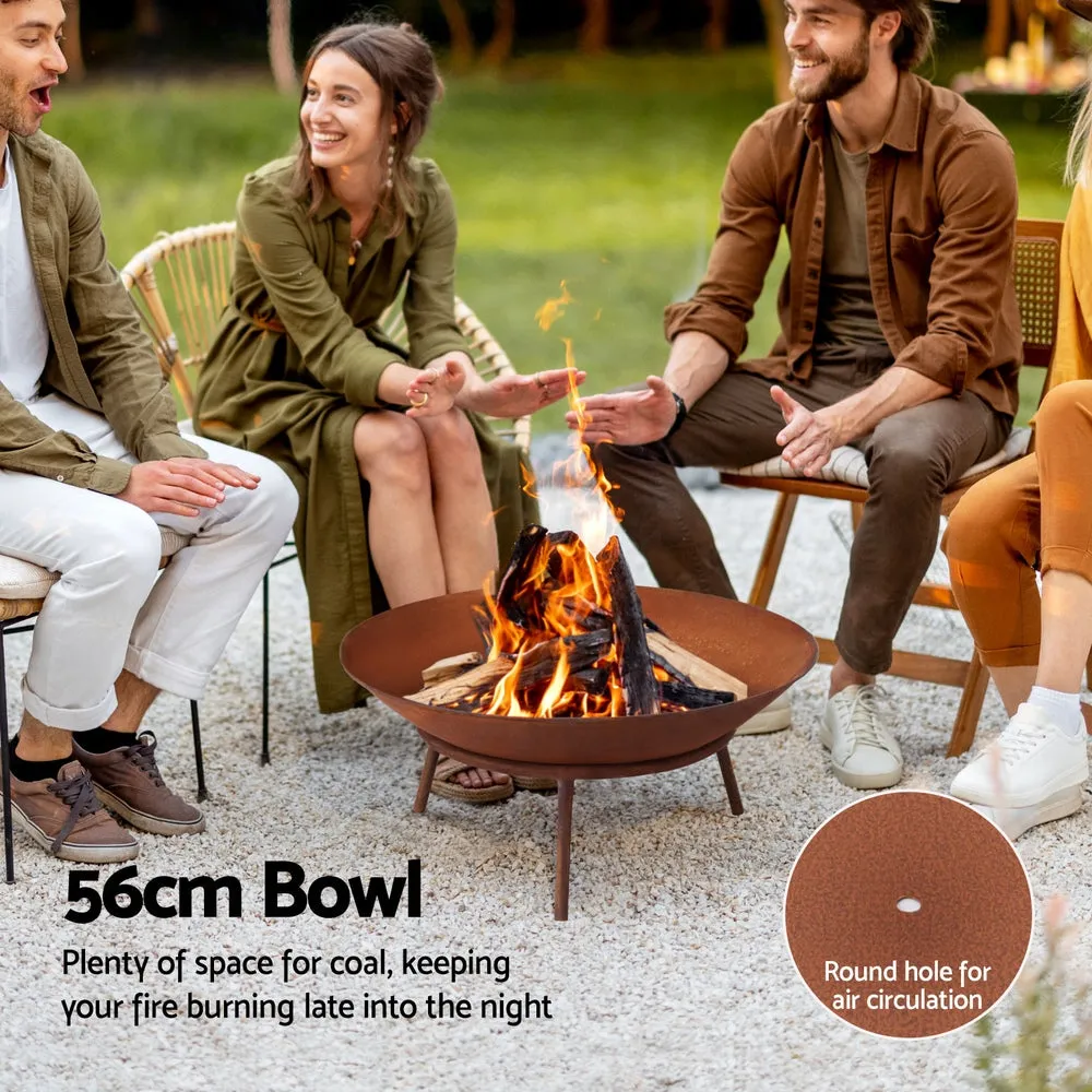 Small Fire Pit (56cm) - Oxidized Iron