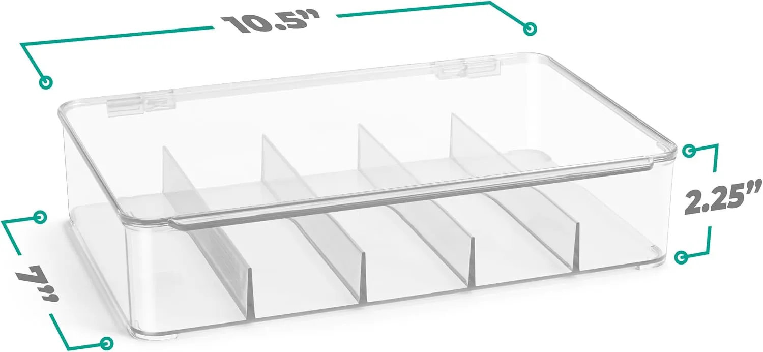 Sorbus Sunglasses Organizer - Plastic Stackable Eyeglass Case Storage Organizer for Multiple Glasses - Reading Glasses