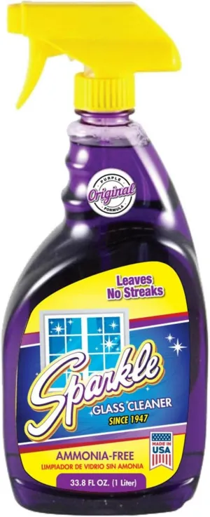 Sparkle Glass Cleaner, Ammonia-free, 33.8 oz. (Pack of 1)