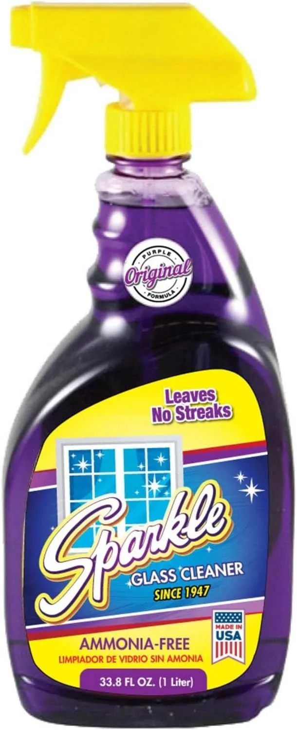 Sparkle Glass Cleaner, Ammonia-free, 33.8 oz. (Pack of 1)