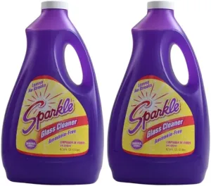 Sparkle Glass Cleaner, Original Purple Refill Bottle, 67.6 OZ (Pack of 2)