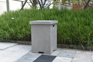 Square Concrete Propane Tank Cover